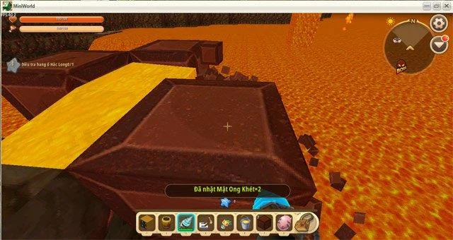 نحوه ریختن آب در جهنم در Mini World: Block Art