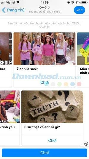 تب بازی OMG در فیس بوک و نحوه بازی