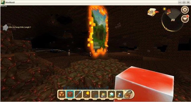 چگونه می توان دروازه های جهنم را ساخت و رئیس اژدهای سیاه را در Mini World: Block Art پیدا کرد