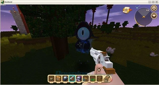 نحوه یافتن سنگ باستانی با چشم الهی در Mini World: Block Art