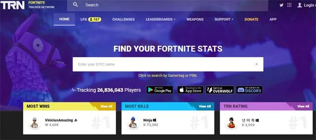 دستی Fortnite Tracker