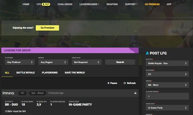 دستی Fortnite Tracker