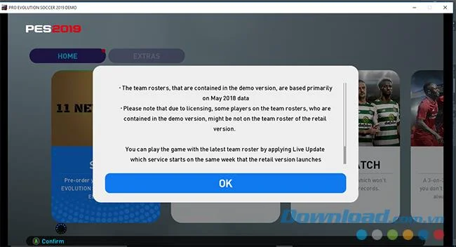 راهنمای بازی PES 2019 (Pro Evolution Soccer 2019) در رایانه