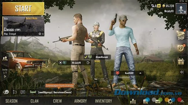 نحوه دعوت دوستان به بازی PUBG Mobile