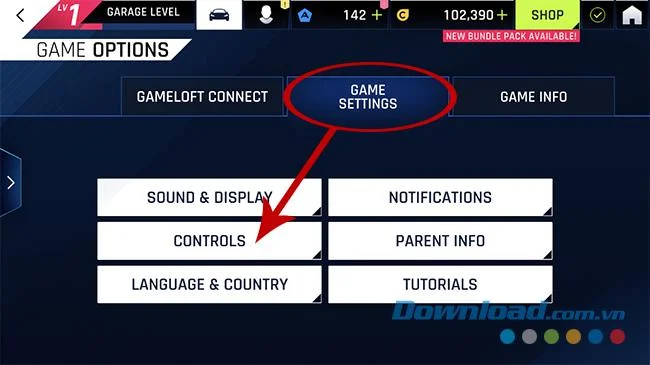 نحوه فعال / غیرفعال کردن حالت TouchDrive هنگام پخش Asphalt 9: Legends