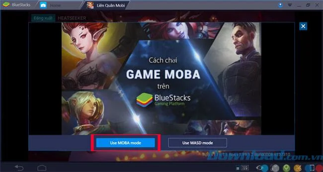 دستورالعمل اجرای بازی حالت MOBA در BlueStacks