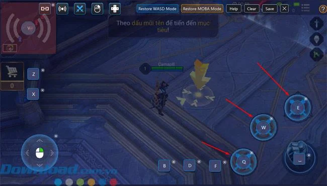 دستورالعمل اجرای بازی حالت MOBA در BlueStacks