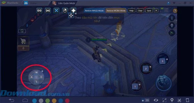 دستورالعمل اجرای بازی حالت MOBA در BlueStacks