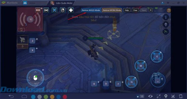 دستورالعمل اجرای بازی حالت MOBA در BlueStacks