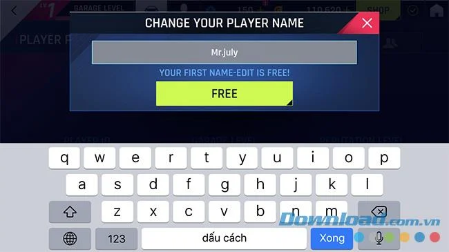 نحوه تغییر نام در بازی Asphalt 9: Legends