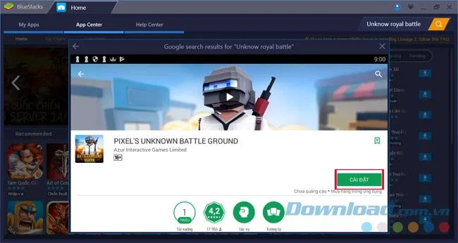 コンピューターにUnknownRoyalBattleをインストールして体験する手順