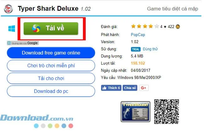 دستورالعمل بارگیری و نصب Typer Shark Deluxe در رایانه خود