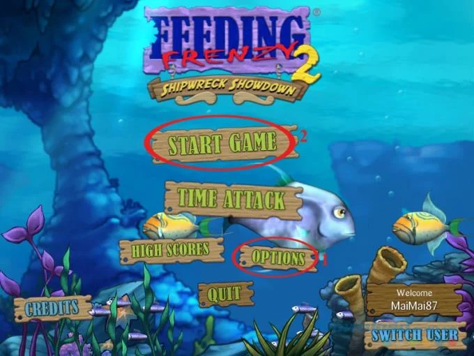 Feeding Frenzy را نصب کنید و بازی ماهی های بزرگ را در رایانه شخصی بازی ماهی های کوچک بخورید