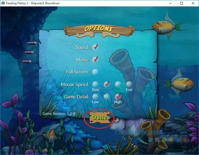 Feeding Frenzy را نصب کنید و بازی ماهی های بزرگ را در رایانه شخصی بازی ماهی های کوچک بخورید