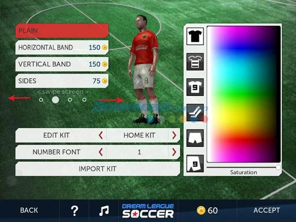 راهنمای شخصی سازی بازیکنان در Dream League Soccer