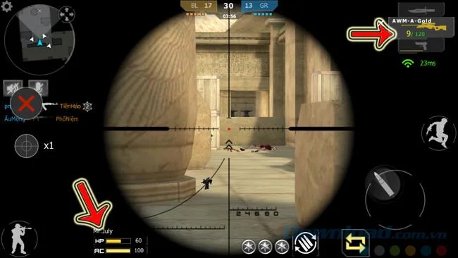 نحوه شلیک اسلحه با هدف در Crossfire Legends