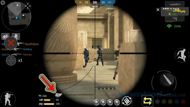 نحوه شلیک اسلحه با هدف در Crossfire Legends
