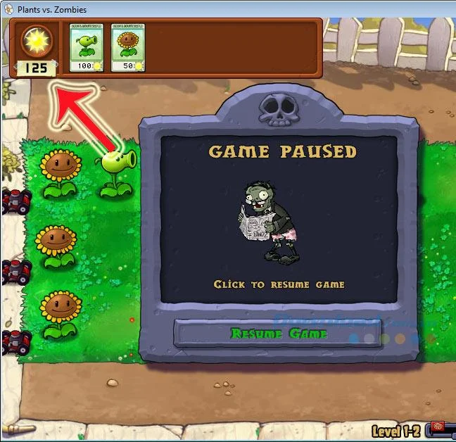 از موتور Cheat Engine برای یافتن خورشید در Plants vs Zombies استفاده کنید