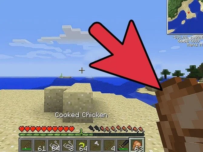 چگونه در Minecraft غذا بخوریم؟