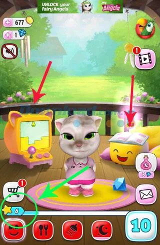 چگونه به سرعت در بازی My Talking Angela به سطح خود برسیم