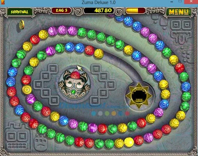 نحوه تغییر حالت بازی در Zuma Deluxe
