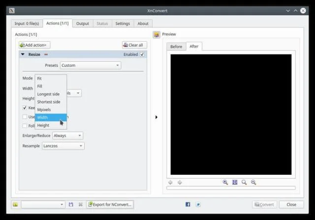 How to batch resize photos with XnConvert