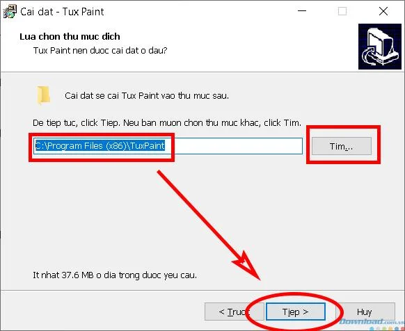 Instrukcje dotyczące instalowania i korzystania z oprogramowania do rysowania Tux Paint dla dzieci