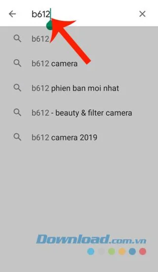 B612 ile resim yükleme ve çekme talimatları