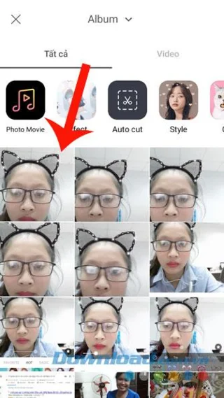 B612 ile resim yükleme ve çekme talimatları