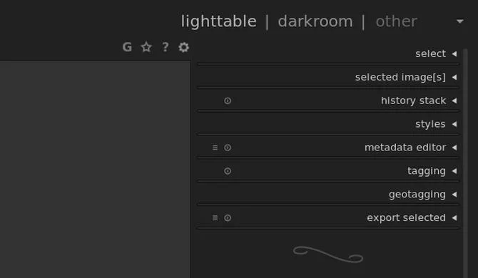 Instructions for use Darktable