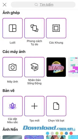 How to insert characters into photos using PicsArt