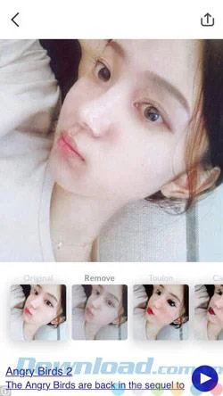 MakeAPP application automatically removes makeup causing fever