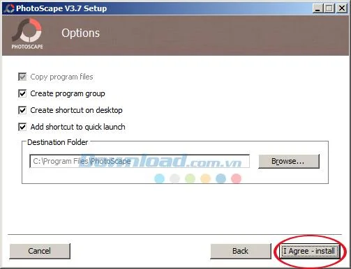Install and use PhotoScape for free photo editing