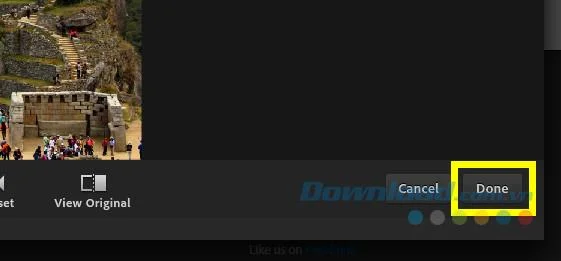 Save Image in Adobe Photoshop Express