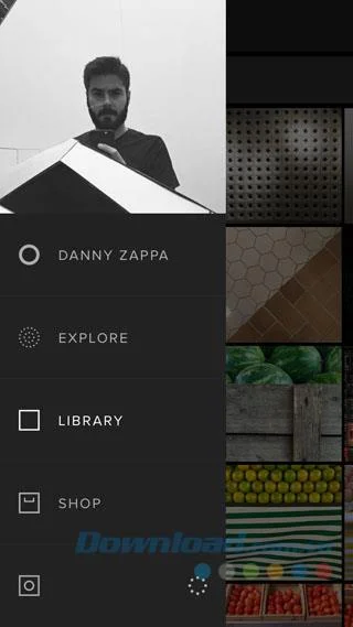 Instrucciones para tomar fotos usando la aplicación de edición de fotos VSCO