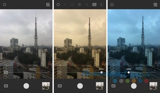 Instrucciones para tomar fotos usando la aplicación de edición de fotos VSCO