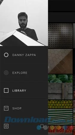 Instrucciones para tomar fotos usando la aplicación de edición de fotos VSCO