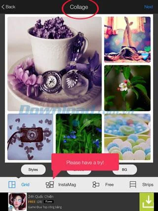 Instructions for using FotoRus on mobile