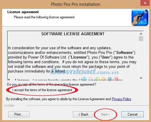 Installation instructions Photo Pos Pro for free photo editing