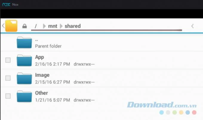 Copy data between NoxPlayer and computer