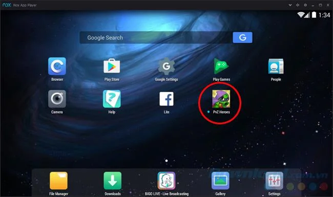 Zainstaluj plik APK dla emulatora Nox App Player