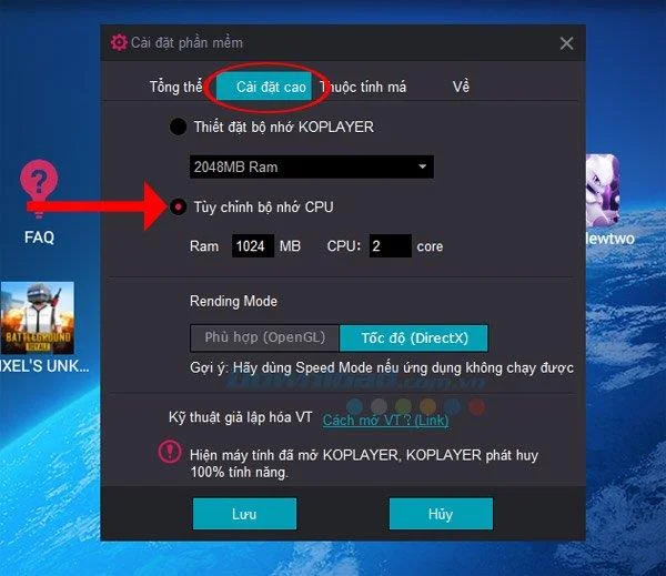 Adjust CPU Memory Settings Adjust CPU Memory Settings