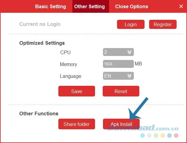 نحوه نصب فایل APK برای شبیه ساز Droid4X