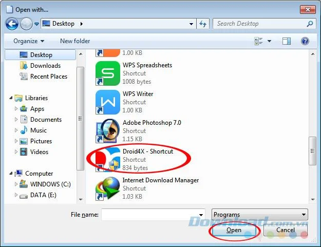 نحوه نصب فایل APK برای شبیه ساز Droid4X