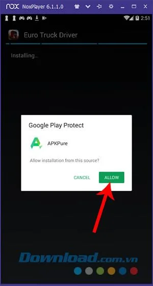 How to install the XAPK file for the Nox Player emulator