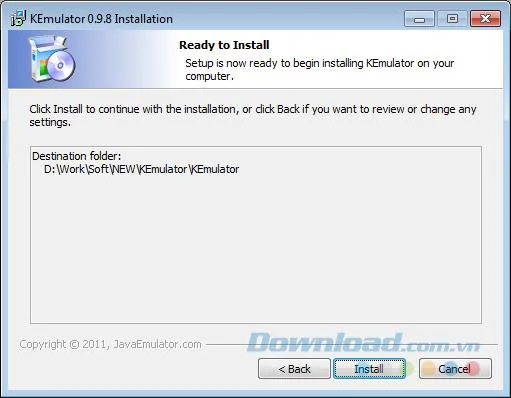 Installing KEmulator Installing KEmulator