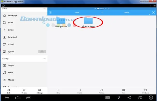 How to get photos and data from BlueStacks to a computer