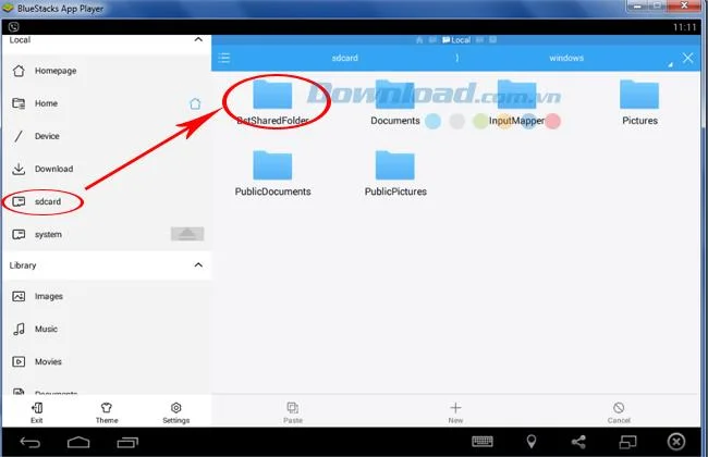 How to get photos and data from BlueStacks to a computer