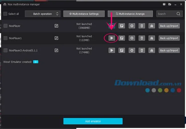 The fix is ​​stopped at 99% of Nox App Player