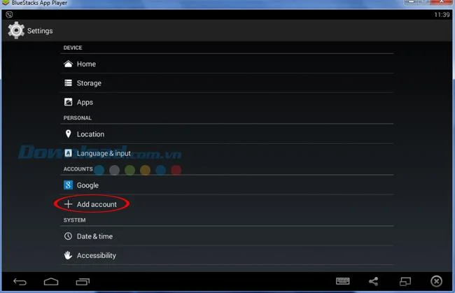 دستورالعمل تغییر حساب هنگام استفاده از BlueStacks